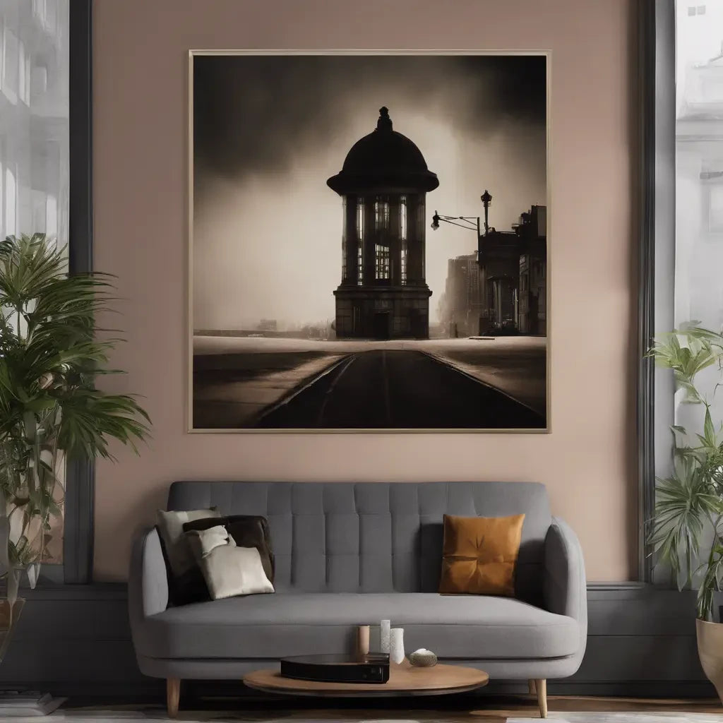 Moody, cinematic metal prints evoke intrigue and retro allure through abstract photography and surreal scenes. Atmospheric and mysterious, the collection embodies film noir's timeless allure.