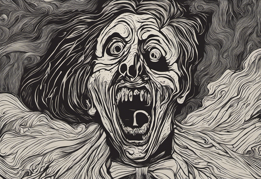 The Scream Of All Hallows’ Eve - Dark Surrealism Wall Art Expressionism Gothic Grim Halloween Horror